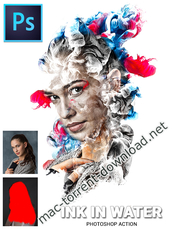 Ink in water photoshop action 23621266 icon