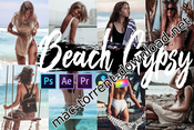 Neo beach gypsy theme color grading photoshop actions icon
