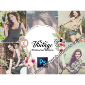 100 Vintage Photoshop Actions